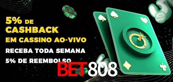 Promoções do cassino ao Vivo bet808